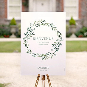 Panneau bienvenue Communion