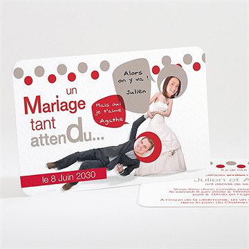 Faire-part mariage humour original