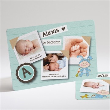 Faire-part naissance son roman photo