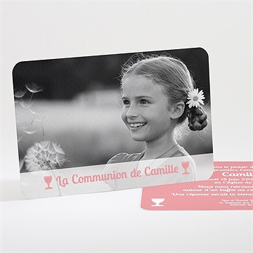 Faire-part communion beauté naturelle
