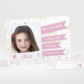 Faire-part communion mon annonce photo
