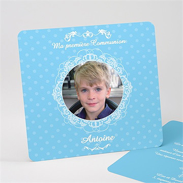 Faire-part communion moderne et doux
