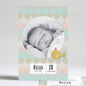 Faire-part naissance faisons des bulles