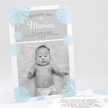 Faire-part naissance jolie faire part garçon