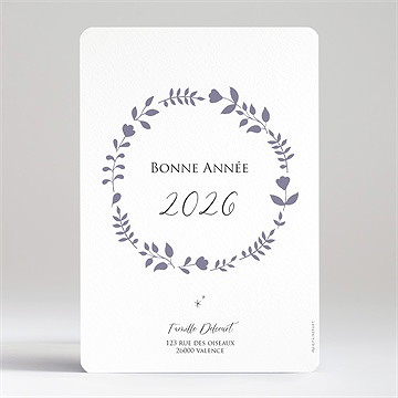 Carte de voeux tendres voeux - Dos de la carte