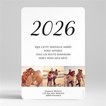 Carte de voeux carte de voeux scintillants - Dos de la carte