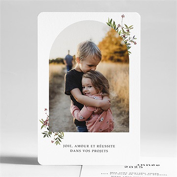 Carte de voeux joie amour et réussite