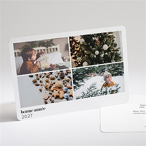 Carte de voeux ambiance d'hiver