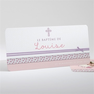 Faire-part de baptême simple et épuré