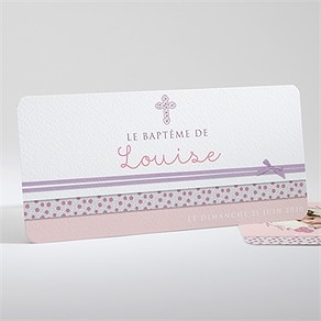 Faire-part de baptême simple et épuré