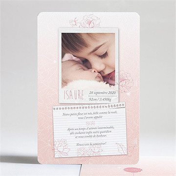 Faire-part naissance l'inscription