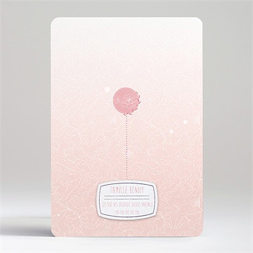 Faire-part naissance l'inscription - Dos du faire-part