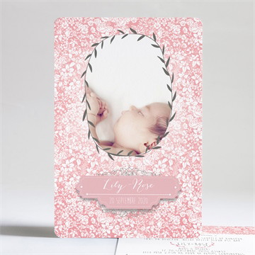 Faire-part naissance photo dans sa couronne