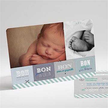 Faire-part naissance bons pour !