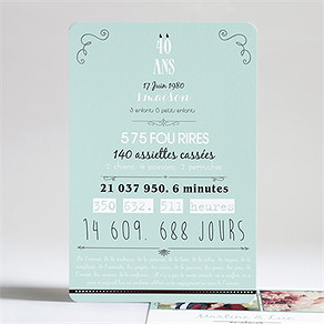 Invitation anniversaire de mariage création originale