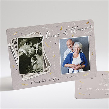 Invitation anniversaire de mariage 50 ans d'amour