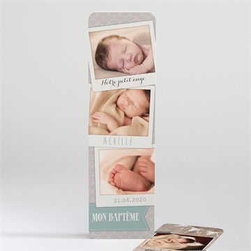 Faire-part de baptême photos en cascade