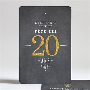 Invitation anniversaire fêtons mes 20 ans