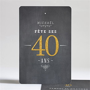 Invitation anniversaire annonce ardoise