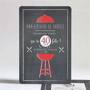 Invitation anniversaire 40 ans ensemble