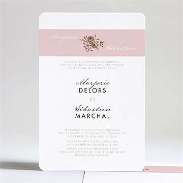 Faire-part mariage annonce classique