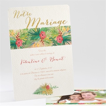 Faire-part mariage nos tropiques