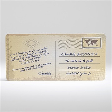 Carte invitation départ à la retraite décollage imminent - Dos de la carte