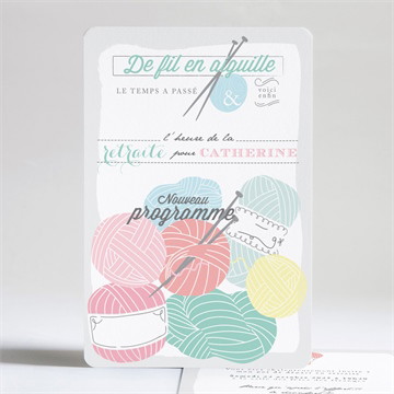 Carte invitation départ à la retraite a vos pelotes!