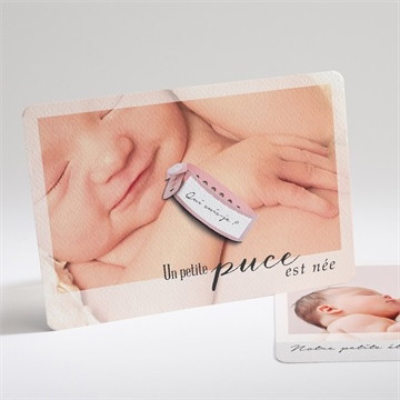 Faire-part naissance une petite puce est née !