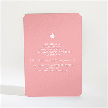 Invitation anniversaire fêtons mes 30 bougies! - Dos de la carte