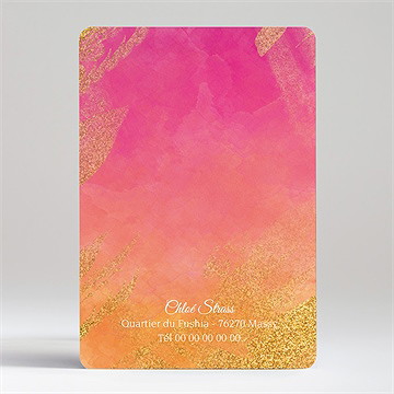 Invitation anniversaire en l'honneur de mes 30 ans - Dos de l'invitation