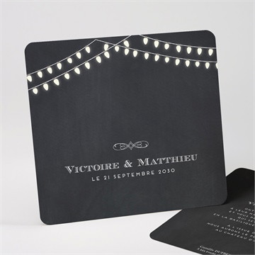 Faire-part mariage tendance ardoise