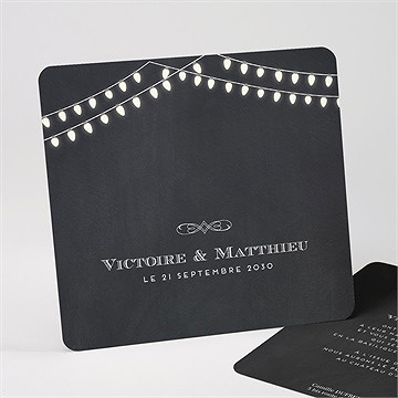 Faire-part mariage tendance ardoise