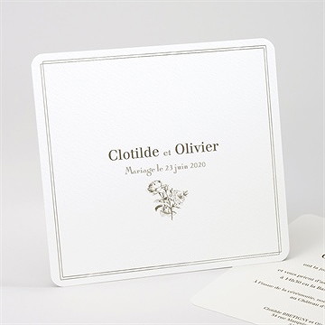 Faire-part mariage carde traditionnel