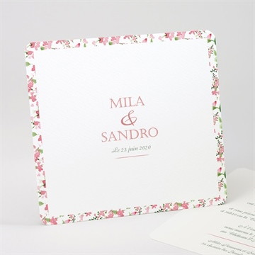 Faire-part mariage annonce champetre