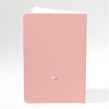 Menu baptême initiales à motifs - Dos du menu