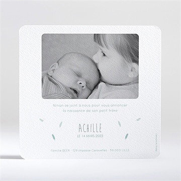 Faire-part naissance jolie biche - Dos du faire-part