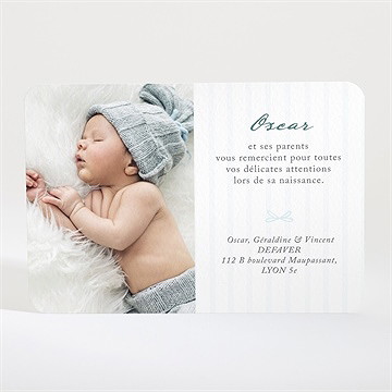 Remerciement naissance ma guirlande - Dos de la carte