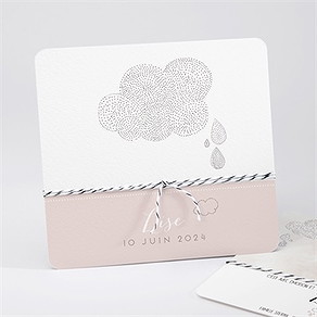 Faire-part naissance pluie de poésie