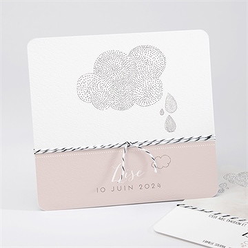 Faire-part naissance pluie de poésie