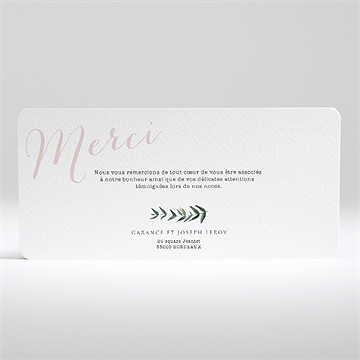 Remerciement mariage jolis coquelicots - Dos de la carte