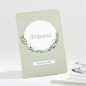 Faire-part naissance douceur champêtre