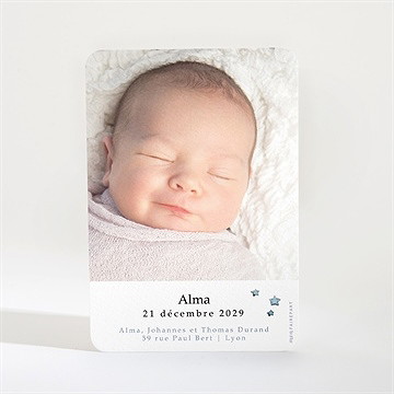 Faire-part naissance bel ours - Dos du faire-part