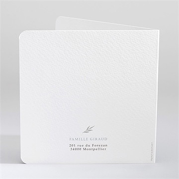 Faire-part naissance le voici ! - Dos du faire-part