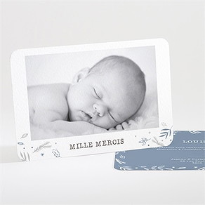 Remerciement naissance 4 belles photos