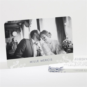 Remerciement mariage esperluette