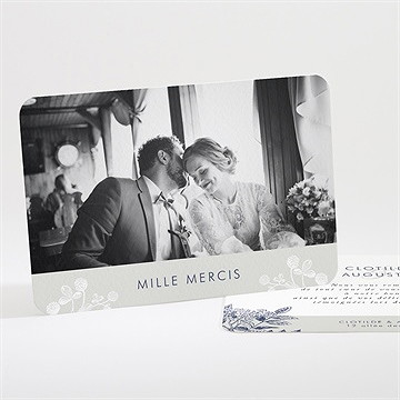 Remerciement mariage esperluette