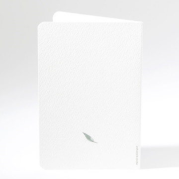 Menu baptême cadre de fleurs - Dos du menu