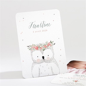 Faire-part naissance ma petite chouette