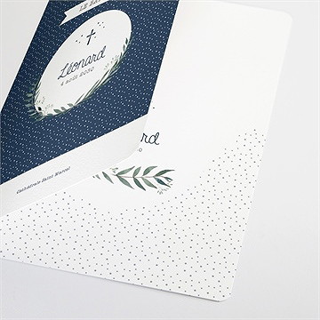 Livret de messe baptême motifs et autres pois - Intérieur et détail du livret